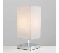 Valuelights Yuko Pair Of Silver Table Lamps Touch On/off Dimmable Silver