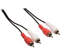 Valueline 10m 2x RCA Male to 2x RCA Male Stereo Audio Cable - Black