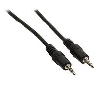 Valueline 1m 3.5mm Male to 3.5mm Male Jack Stereo Audio Cable - Black