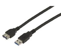 Valueline CABLE-1131 - 3.0 - USB 3.0 Cable, USB A, USB A, 4800 Mbit/s, Black