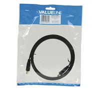 Valueline Nedis 1.5m Flat HDMI to HDMI Connector High Speed Cable with Ethernet - Black