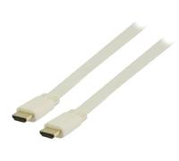 Valueline Nedis 1.5m HDMI to HDMI Connector Flat High Speed Cable with Ethernet - White