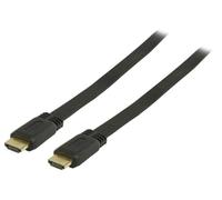 Valueline Nedis 1m Flat HDMI to HDMI Connector High Speed Cable with Ethernet - Black