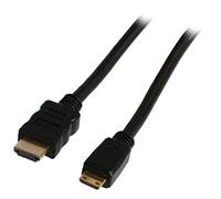 Valueline Nedis 2m HDMI Connector to HDMI Mini Connector High Speed Cable with Ethernet - Black