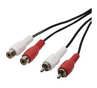 Valueline VLAB24205B50 Stereo Audio Extension Cable 2 X RCA Male to Female 5 m Black