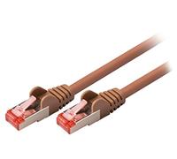 Valueline vlcp85221 N100 10 m Cat6 S/FTP (S-STP) Brown networking cable - networking cables (RJ-45, RJ-45, Male/Male, Gold, 10/100/1000Base-T (X), Cat6)