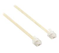 Valueline vltp90200i50 Telecom to Rj11 Male to RJ11 Male Connector Cable 5 m Ivory