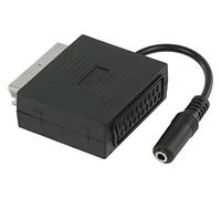 Valueline VLVP31930B02 - cable interface/gender adapters (Scart + 3.5mm, Scart, Black, Male/Female, Nickel, Polybag)