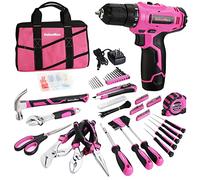 ValueMax 233-Piece Household Tool Set Cordless 12V Lithium-ion Drill Driver(purple)