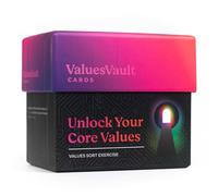 Values Vault Cards, Personal and Professional Core Values Card Set, 200+ Values for Self-Discovery and Growth