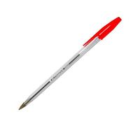 ValueX Ballpoint Pen 1.0mm Tip 0.7mm Line Red (Pack 50) - 886002