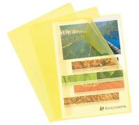 ValueX Cut Flush Folder A4 Grain Polypropylene Yellow (Pack 10) 56116E
