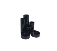Valuex Deflecto Tube Tidy 6 Compartments Black