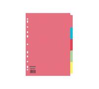 Valuex ValueX Divider 5 Part A4 155gsm Card Assorted Colours