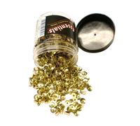 Whitecroft Essentials 26261 Stationery Tubs 9.5mm Brassed Head Drawing Pins (Pack of 1200), Gold