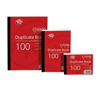 Pukka Pads 6900-FRM 105x130mm Plain Ruled Duplicate/Invoice Book (Pack of 5), Red