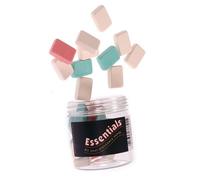 Whitecroft Essentials 37691 Stationery Tubs Pencil Erasers - Assorted Colours (Pack of 25)