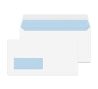 ValueX Everyday Envelopes DL White Wallet Window Peel and Seal 100gsm