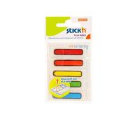 Stickn ValueX Index Arrows Repositionable 12x45mm 5x20 Tabs Assorted Colours (Pa