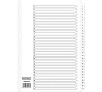 Valuex ValueX Index 1-31 A4 Card White with White Mylar Tabs