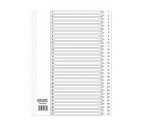 Valuex ValueX Index 1-31 A4 120 Micron Polypropylene White