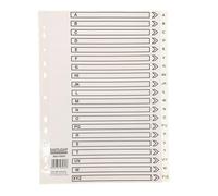 Valuex ValueX Index A-Z A4 120 Micron Polypropylene White