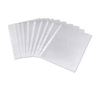 Valuex Multi Punched Pocket A4 Mediumweight 75Mic Orange Peel Finish Top Opening Clear (Pack 100) - 400198010
