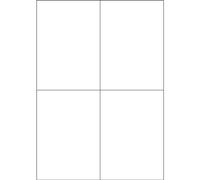 Valuex Multipurpose Label 105x148mm 4 Per A4 Sheet White (Pack 100 Labels)