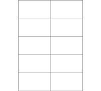 Valuex Multipurpose Label 105x58mm 10 Per A4 Sheet White (Pack 100 Labels)