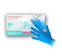 ValueX Nitrile Gloves Powder Free Blue Medium (Pack 100) - PP6001