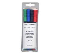 ValueX OHP Non-Permanent Fine Assorted (Pack 4) + FREE FINCHLEY PEN