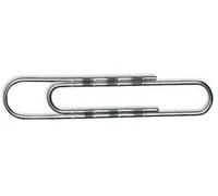 Whitecroft Essentials Value 75mm Giant Wavy Paperclip (Pack of 100)