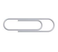 Value 33471 Large Plain Paperclips 32mm (250 Pack)