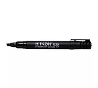 Valuex Permanent Marker Chisel Tip 2-5mm Line Black (Pack 10)