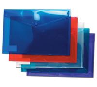 ValueX Popper Wallet Polypropylene A4+ Assorted Colours (Pack 25) - 30