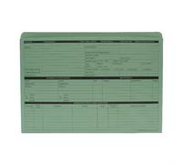 ValueX Pre-Printed Personnel Wallet Manilla 332x238mm 270gsm Green (Pa
