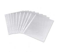 ValueX Multi Punched Pocket A4 60 Micron Mediumweight Glass Top Opening Clear (Pack 100) - 8020607