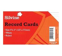 ValueX Record Cards 127x76mm Ruled WH