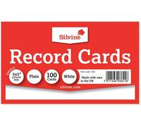 Valuex ValueX Record Cards Plain 127x76mm White (Pack 100)
