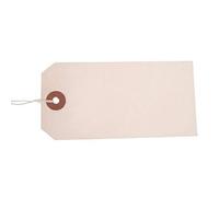 Valuex Reinforced Coloured Strung Tag 120 x 60mm White, Pack of 1000 T257817