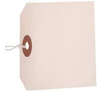 Valuex Reinforced Coloured Strung Tag 37 x 24mm White, Pack of 1000 T257838