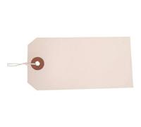 Valuex Reinforced Coloured Strung Tag 48 x 32mm White, Pack of 1000 T257845