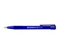 Valuex Retractable Ballpoint Pen Soft Grip 1.0mm Tip 0.7mm Line Blue (Pack 12)