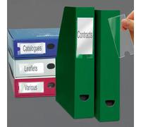 Valuex Self Adhesive Label Holder and Insert Polypropylene 55x102mm (Pack 6)