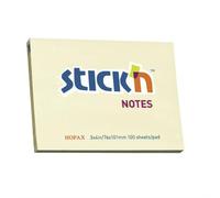 Valuex Stickn Sticky Notes 76X101mm 100 Sheets Pastel Yellow (Pack 12) 21008