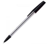 Valuex White Box Ballpoint Pen 1.0mm Tip 0.7mm Line Black (Pack 50)