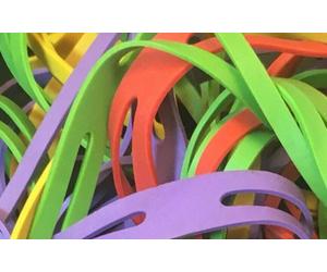 ValueX X Bands 150mmD Asst Col 100g Bag