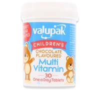 Valupak Children's Multi Vitamin Chocolate Chewable Tablets 30 Pack