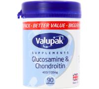 Valupak Glucosamine & Chondroitin 400/100mg 90 Capules