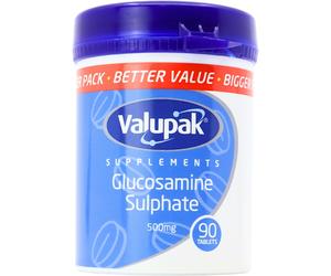 Valupak Glucosamine Sulphate 500mg Tablets 90 Pack